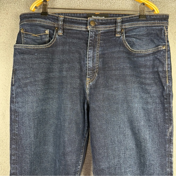 Revtown Jeans Decade Denim Mens 38x30 Dark Wash Blue Automatic Straight Denim - Picture 10 of 11